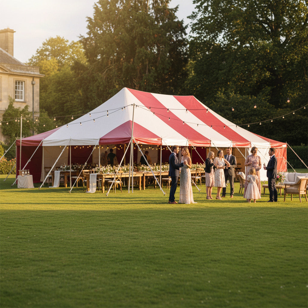 7M X 12M PVC POLE TENT WITHOUT WINDOWS
