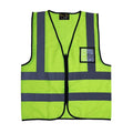 REFLECTIVE VEST WITH ZIP & ID Pouch
