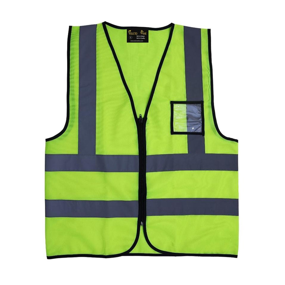 REFLECTIVE VEST WITH ZIP & ID Pouch