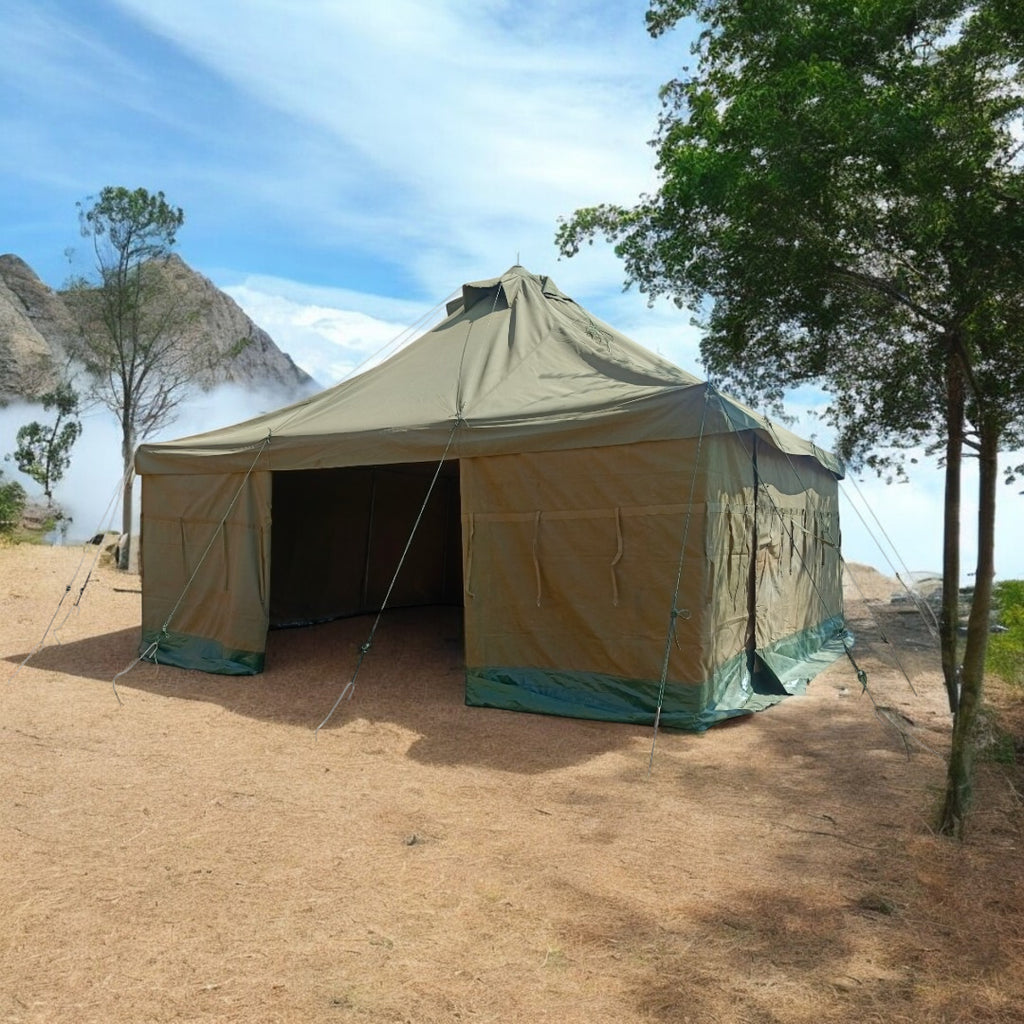 5M X 5M ARMY CANVAS TENT