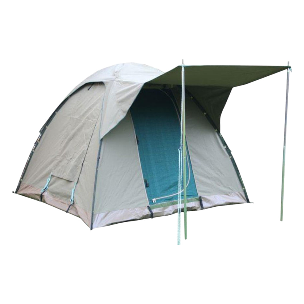 3M X 3M CANVAS BOW TENT WITH VERANDA