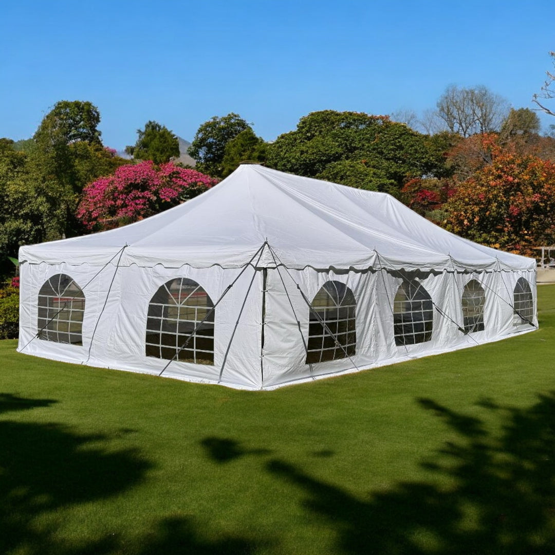 9M X 18M ULTRA BLOCK PVC POLE TENT