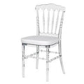 PLASTIC CLEAR RESIN NAPOLEON CHAIR
