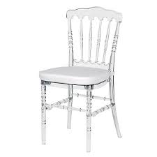 PLASTIC CLEAR RESIN NAPOLEON CHAIR