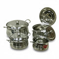 VICTORIA STAINLESS STEEL 4PCE POT SET